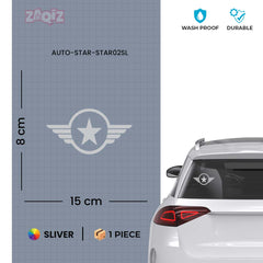 Zaqiz Stickers – Premium Star Wings Stickers for Cars & Bikes