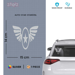 Zaqiz Stickers – Aviation Style Winged Star Emblems