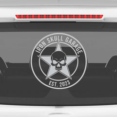 Zaqiz Stickers – Bold Star Skull Garage Decals