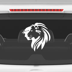 Lion Head Car Sticker – Fierce Lion Profile Vinyl Decal for Cars & Bikes | Waterproof Animal Graphic Sticker