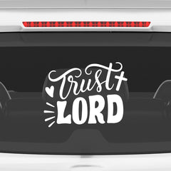 Trust Lord Christian Vinyl Sticker – Inspirational Faith Quote Car Decal