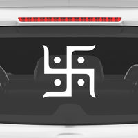 Hindu Swastik Car Sticker – Auspicious Vinyl Decal for Cars, Bikes, Home & Office | Waterproof & Durable
