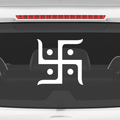 Hindu Swastik Car Sticker – Auspicious Vinyl Decal for Cars, Bikes, Home & Office | Waterproof & Durable