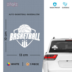 Basketball Badge Car Window Sticker | Premium Sports Vinyl Decal for Cars & Laptops (Copy)