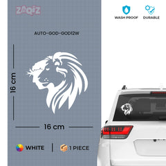 Lion Head Car Sticker – Fierce Lion Profile Vinyl Decal for Cars & Bikes | Waterproof Animal Graphic Sticker