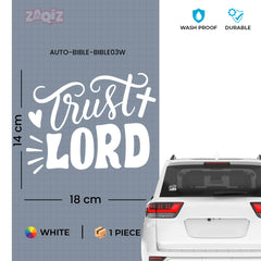 Trust Lord Christian Vinyl Sticker – Inspirational Faith Quote Car Decal