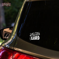 Trust Lord Christian Vinyl Sticker – Inspirational Faith Quote Car Decal