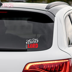Trust Lord Christian Vinyl Sticker – Inspirational Faith Quote Car Decal