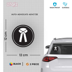 Zaqiz Stickers Advocate Car & Bike Stickers – Professional Look, Premium Quality