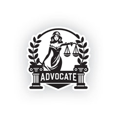 Law Advocate Car Decal for Safety