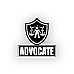 Advocate on Board Sticker for Cars