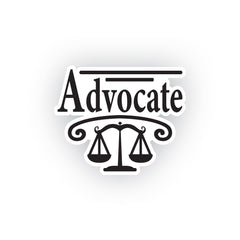 Advocate Shield Design Sticker for Cars