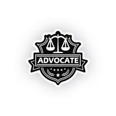 Attorney Advocate Sticker for Cars