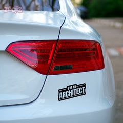 Durable Architect Design Decal for Vehicles