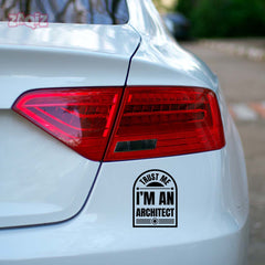 Proud Architect Sticker for Cars and Laptops