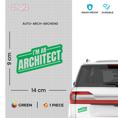Durable Architect Design Decal for Vehicles