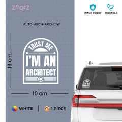 Proud Architect Sticker for Cars and Laptops