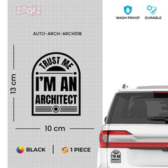 Proud Architect Sticker for Cars and Laptops