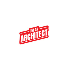 Durable Architect Design Decal for Vehicles