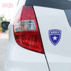 Bold Army Shield Sticker for Vehicles