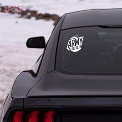 Patriotic Army Emblem Sticker for Cars