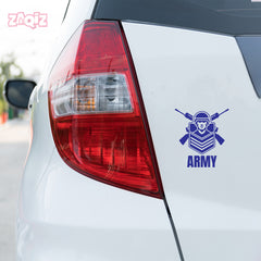 Patriotic Emblem Army Decal for Road Safety