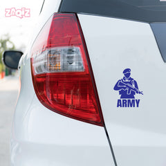 Durable Army Car Safety Decal for Awareness