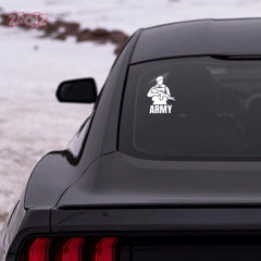 Durable Army Car Safety Decal for Awareness