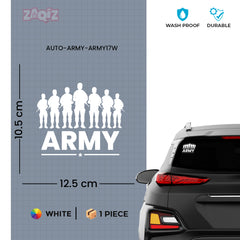 Patriotic Army Star Vehicle Sticker