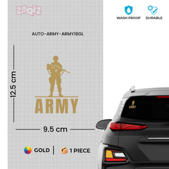 Army Veteran Car Decal for Road Safety