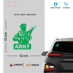 Bold Design Army Shield Sticker for Cars