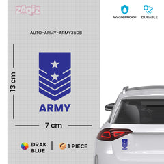 Army Officer Duty Sticker for Vehicles