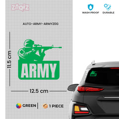 Compact Army Emblem Car Safety Decal