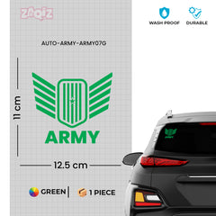 Durable Army Safety Sticker for Drivers