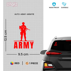 Army Veteran Car Decal for Road Safety
