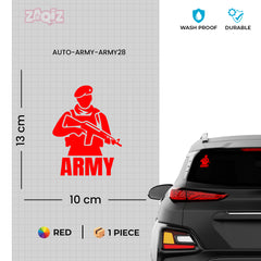Bold Design Army Shield Sticker for Cars