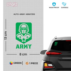 Proud Army Service Vehicle Tag for Drivers