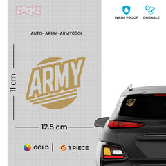 Patriotic Army Emblem Sticker for Cars