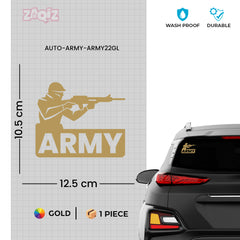 Support Army Heroes Sticker for Cars