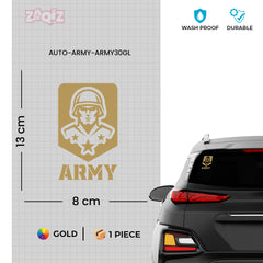 Proud Army Service Vehicle Tag for Drivers