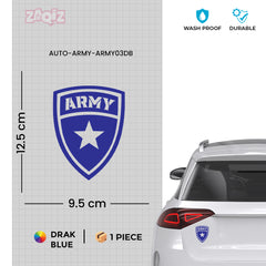 Bold Army Shield Sticker for Vehicles