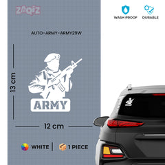Bold Design Army Shield Sticker for Cars