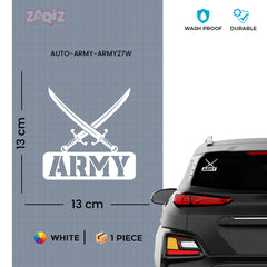 Army Duty Sticker for Safe Roads