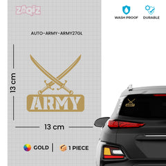 Army Duty Sticker for Safe Roads