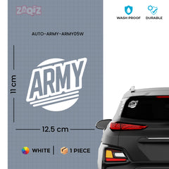 Patriotic Army Emblem Sticker for Cars