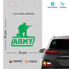 Road Safe Army Veteran Shield Decal