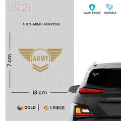 Proud Army Veteran Car Window Sign