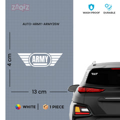 Patriotic Army Shield Vehicle Decal