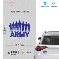 Patriotic Army Star Vehicle Sticker