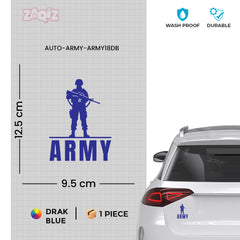 Army Veteran Car Decal for Road Safety
